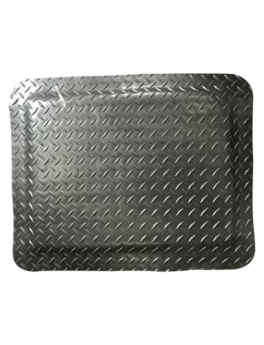Alfombrilla de Goma Resistente, antiestática y antifatiga, con Esponja de Goma Que Absorbe los Impactos, Antideslizante, for oficinas, garajes, fábricas y talleres.(Gray,60x90cm)