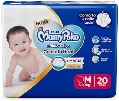 MamyPoko Fralda-Calça Premium Seca M 20 Unidades