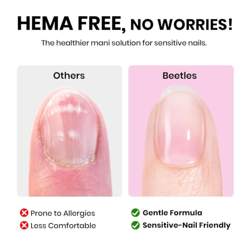 Image of Beetles Gel Base and Top Coat Set with Matte Top Coat - 3 Pcs No Wipe Gel Nail Polish Kit, Glossy & Matte Finish, HEMA Free UV LED Soak Off Long Lasting Manicure Essentials