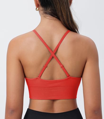 Image of Deep V-Neck Adjustable Women's Sports Bra