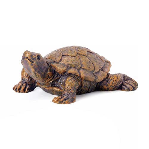 Turtle Statue, Realistic Resin Tortoise Figurine Spring Summer Home Decor, Indoor Outdoor Garden Pond Statue Decor Tortoise #TOP1