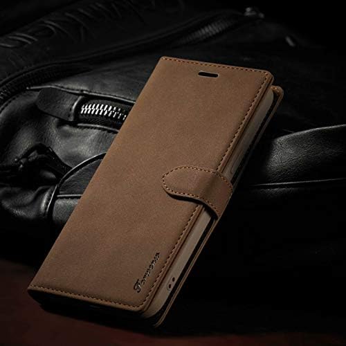 LOLFZ for iPhone 11 Case, Vintage Leather Wallet Case Card Holder Kickstand Magnetic Closure Flip Case Cover Compatible with iPhone 11 (6.1 Inch) - Brown