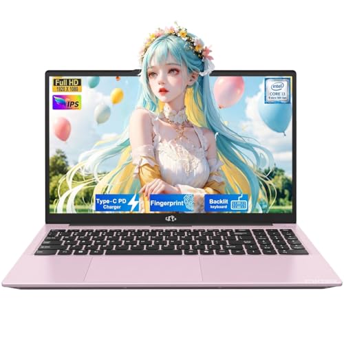 NIMO 15.6" IPS FHD Student Laptop, Intel 6-Core i3-1215U, 8GB RAM, 128GB SSD (Beats R5 7520U, Up to 4.4GHz), 65W Type-C, Backlit Keyboard, Fingerprint, Wi-Fi 6, for Home & Business