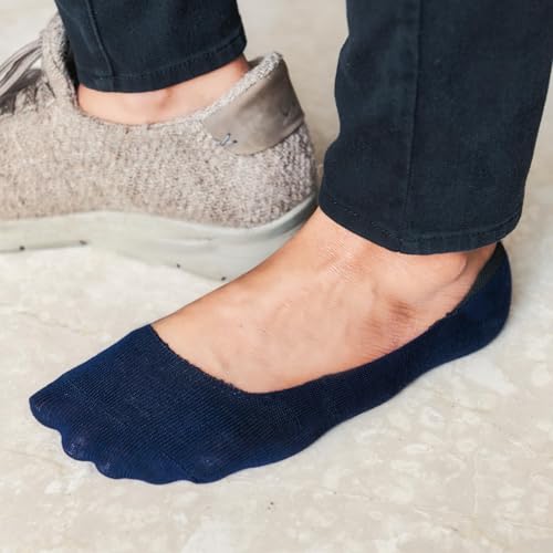 Image of HEELIUM Bamboo No Show Socks for Women | Odour Free & Breathable | 3X Softer than Cotton Socks | Low Cut Socks | Size (UK 3-7)