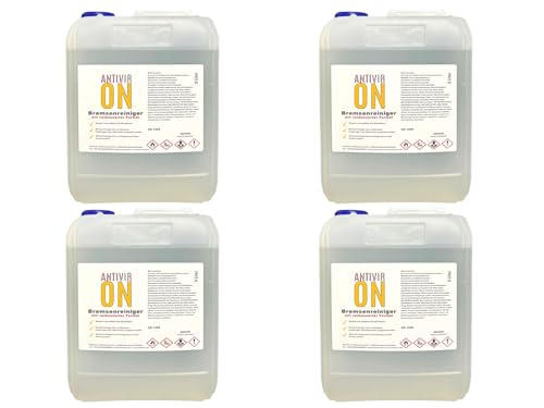 ANTIVIR ON Bremsenreiniger 20L Entfetter Reiniger Montagereiniger Teilereiniger [4x5L]