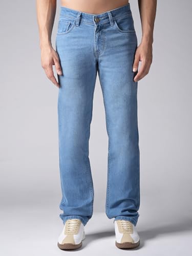 Image of LOUIS STITCH Men's Mid Rise Raw Wash Regular Fit Jeans (LSJNS-CF)