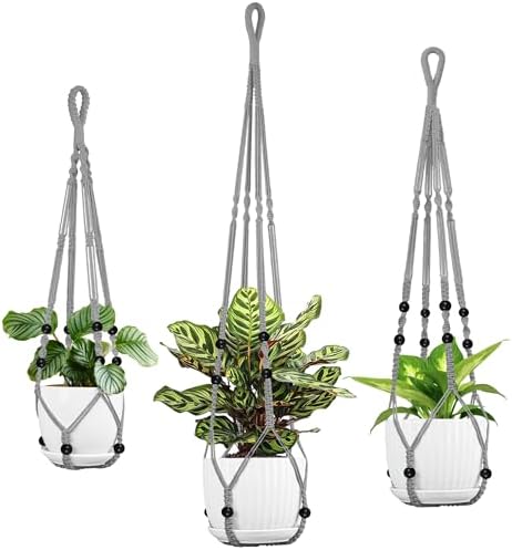 Macrame Plant Hanger - Fits 4 to 15 inches Pots for Indoor Outdoor, 43
