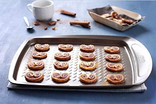 Pyrex asimetriA Metal Easy-Grip Baking Tray 33x25 cm, Brown