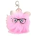 Produktbild Haar-Kugel-anhänger Schlüsselanhänger Geldbeutel-Beutel-handtaschen-zubehör Auto Fluffy Pompom-schlüsselring Für Frauen