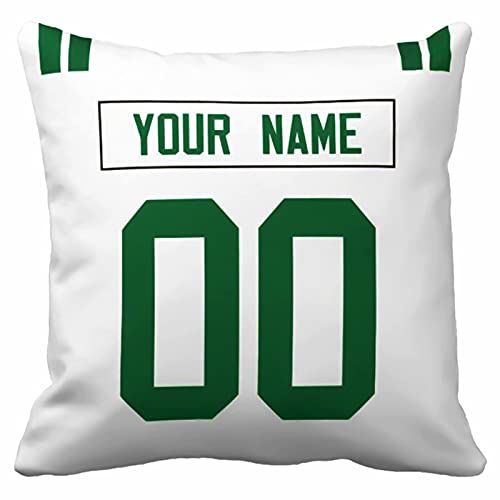 Image of ANTKING Throw Pillow 2 Pack with Custom Name and Number Personalized Gift for Men Women Boys