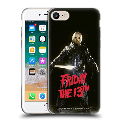 Head Case Designs Officially Licensed Friday The 13th Part VIII Jason Voorhees Graphics Gel Case [Military Grade] Compatible with Apple iPhone 7/8 / SE 2020 & 2022 and Compatible with MagSafe