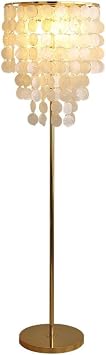 Floor Stand Torchiere Lighting Stand Light Metal Floor Lamp Shell Lamp Shade Floor Lamp Living Room Creative Floor Lamp Living Room Study Bedroom Living Room Torchiere Lighting Fixture