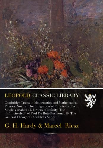 Amazon.com: Cambridge Tracts in Mathematics and Mathematical Physics ...