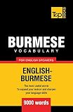 Burmese vocabulary for English speakers - 9000 words (American English Collection)