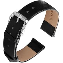 Cobee Leather Watch Straps - Soft Calfskin Leather Watch Band with Quick Release Stainless Steel Clasp for Men & Womens Universal Watches