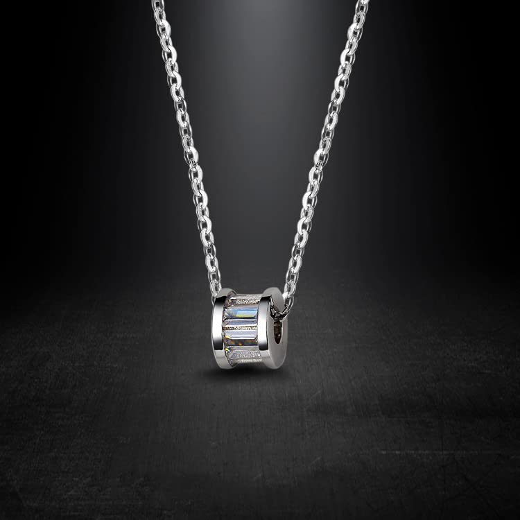 Collier fin argent S925 pendentif discret mode ins pour femme - 3