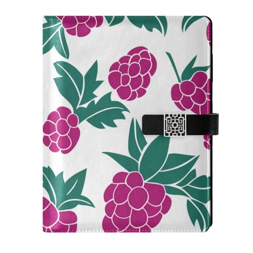 Carnet ligné en cuir violet étanche 17 x 23 cm bloc-notes ananas écriture