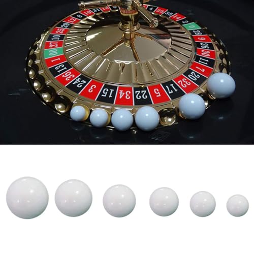 5 StüCk Russische Roulette Kugel Casino Roulette Ersatzkugel WeißE Kugel 12/14/16/18/20/22 Mm Russische Roulette Kugel