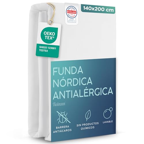 Twinzen Fundas Nordicas Antiacaros 140x200