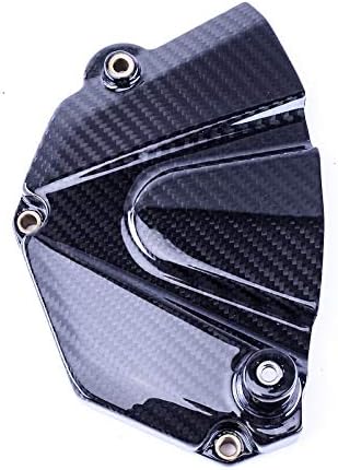 Bestem Carbon Fiber Sprocket Cover Chain Case Cover Twill Weave for 2006-2018 Yamaha R6