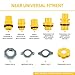 Radiator Fill Funnel - Automotive Coolant Filling Kit, Spill Resistant Antifreeze Tool | Engine Flush Adapter Funnel with Attachments, Reliable Car Service Equipment for Workshop Garage Vehicle Repair