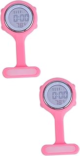 Assistir 2 Pçs Relógio De Enfermeira Digital Enfermeira Estudante Relógio De Bolso Masculino Relógios De Lapela Relógio Masculino Enfermeira Presentes Lapela Pino Relógio Médico