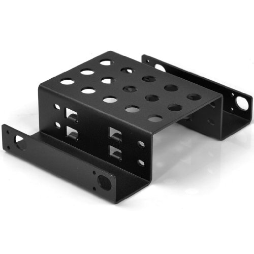ORICO AC525-2S ¨CBK Aluminum 2 Bay 5.25 " to 2.5 " Hard Drive SSD mounting Converter Bracket Adapter Support Crucial 256 / 128 GB M4 and Samsung 830