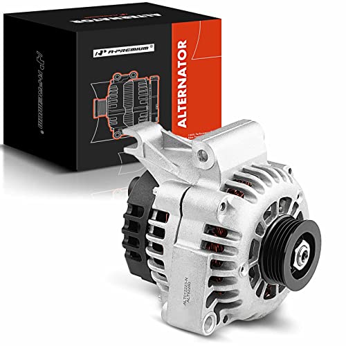 A-Premium Alternator Compatible with Chevrolet Malibu 1997 1998 1999 & Oldsmobile Alero 1999-2001 & Pontiac Grand Am 1999-2001, 2.4L, 12V 102Amp Clockwise 5-Groove Pulley, Replace# 10463839, 10480184 by A-Premium - Used condition - US$72.13