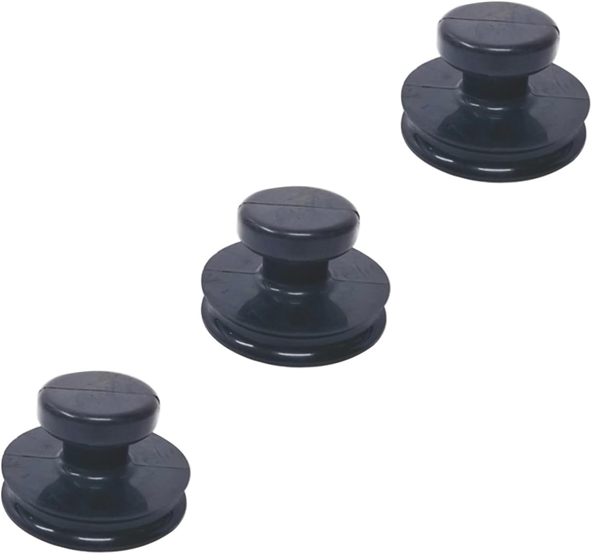 Mobestech 3pcs Practical Suction Tool for Singing Bowls Portable Lifting Handle Strong Suction for Sound Therapy Bowls Material Black for Buddhist Practices