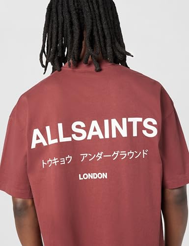 Image of AllSaints Men's Underground Oversized Short Sleeve Crew Neck Shirt