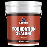 SENVEN Foundation Sealant, 5 Gal Rubber Silicone Waterproof Sealant Basement and Foundation Sealant...