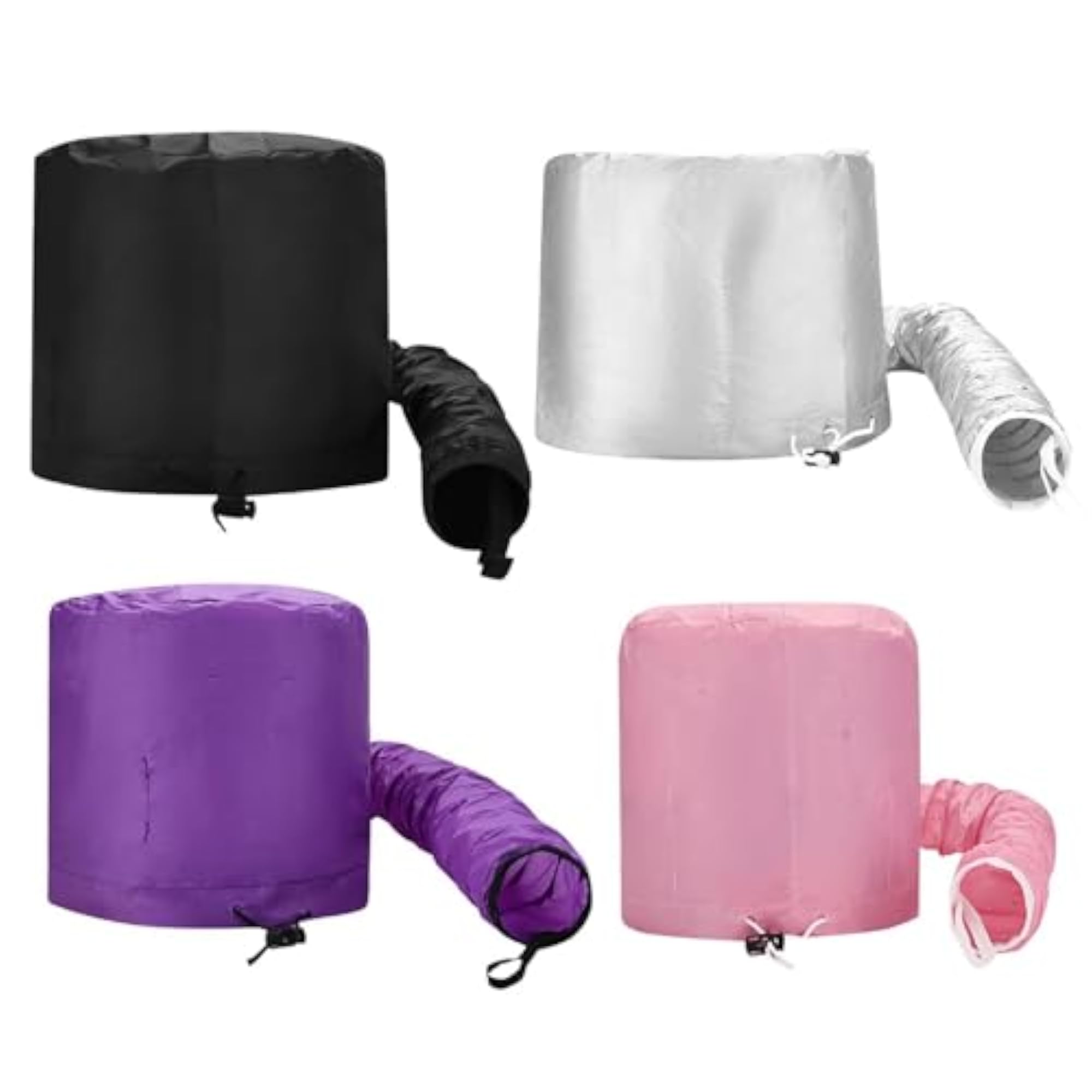 Hair Drying Bonnet with Drawstring Strap Attachment