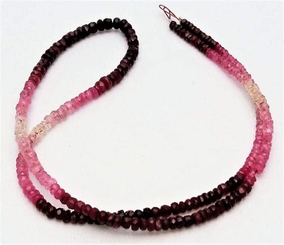 Perles de rubis de petite taille 2-3mm facettées pour réparer ou moderniser un bijou ancien