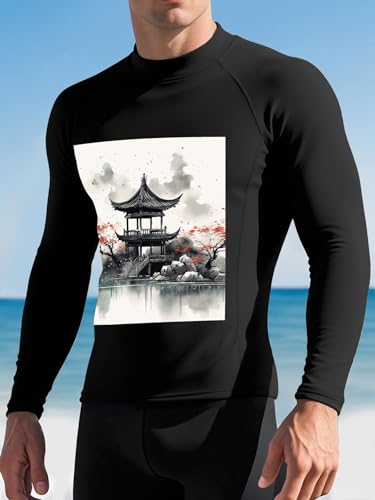 Camiseta de Lycra para Hombre con Protección Solar UPF 50+ Manga Larga para Surf y Nado miniatura 1