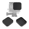 SOONSUN Silicone Lens Cap Cover Kit for GoPro Hero 5 6 7 Black Hero(2018) Camera and Housing Case (Included 2 x Lens Caps for Hero5 6 7 Black Camera and Housing)