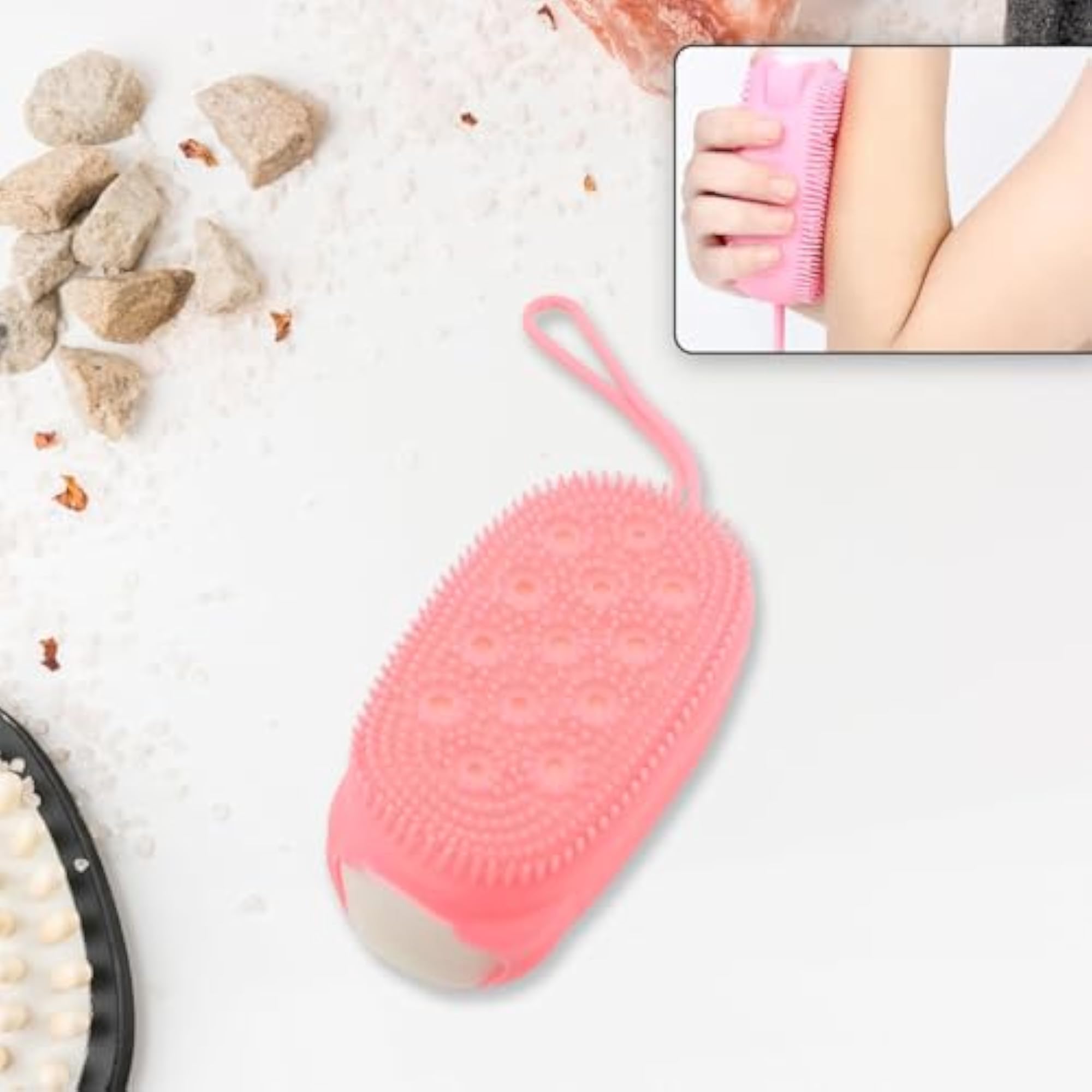 Silicone Super Soft Double-Sided Body Scrubber Brush