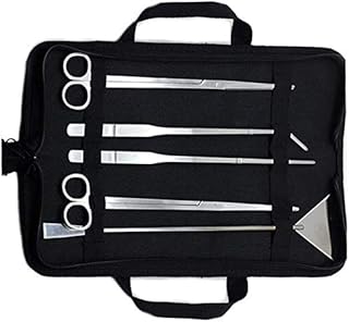 Sponsored Ad - Aquascaping Tools 5 in 1 Kit Aquarium Scissors Plant Tools Curved & Straight Scissor Tweezers Spatula Stain...
