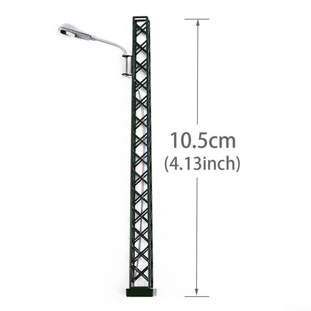 5pcs Modello Ferroviario Luci Griglia Albero Luci H0 Gauge LED Layout Luce 13.8cm Modello Ferrovia Soluzione di Illuminazione