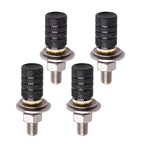 Mavota 4Pcs License Plate Screws Pattern Cylinder Aluminum License Plates Fasteners Decorative Screws Bolt Kit Fit For Most Vehicle Motorcycles Cars Trucks (Black),V09 #TOP10