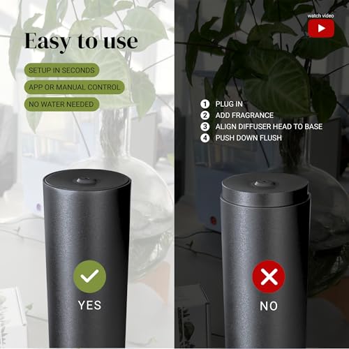 Difusor aromático eléctrico Natscent Tower Diffuser Negro miniatura 4