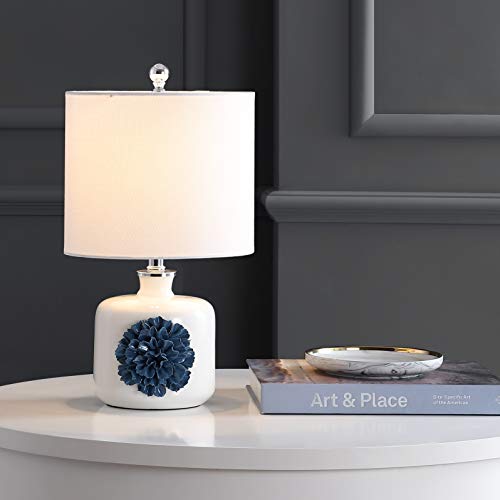 Lámpara de Mesa Safavieh Olinda Blanca/Azul 18 pulg miniatura 2