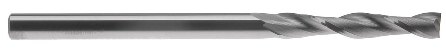 1/4" 2 Flute Extra Long Carbide End Mill - Made in USA