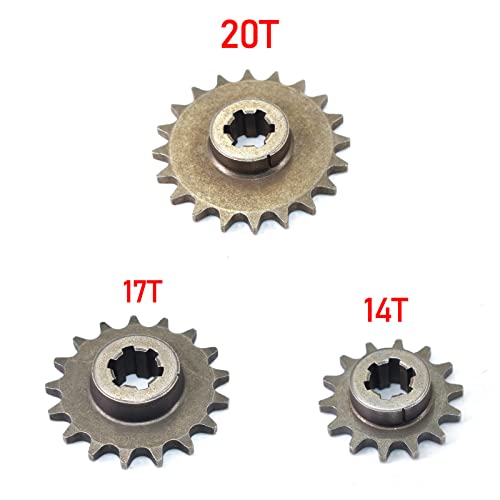 T8F Sprocket Transmission, T8F Dual Chain Clutch Gear Box 11 14 17 19 20 Tooth For 43Cc 47Cc 49Cc Mini Moto Pit Dirt Bike Quad Atv Buggy Go Kart #TOP5