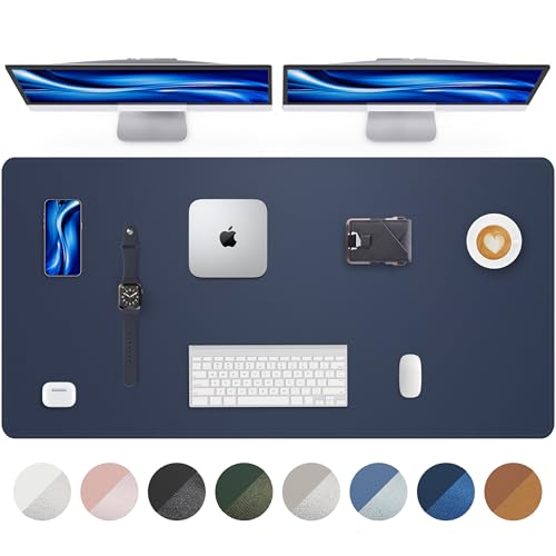 Extra Large Desk Mat - 63"x 17" Non-Slip Desk Pad for Office and Home - Ideal for Large Mouse Pad and Desk Mats on Top of Desks(Midnight Blue)