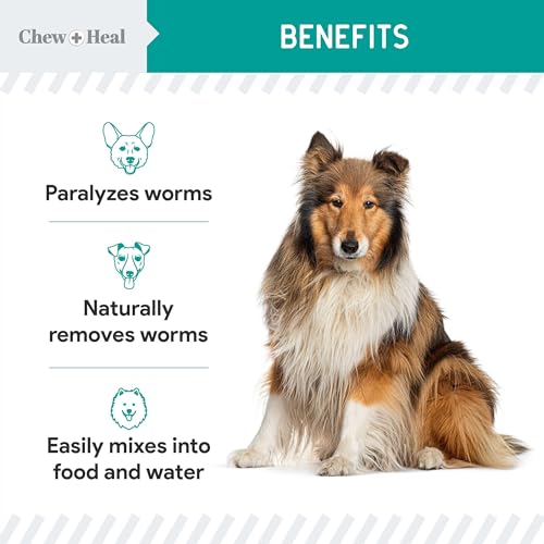 Dog and Cat Dewormer Liquid - 4 oz Wormer Solution to Paralyze and Expel Roundworms - Kitten and Puppy Dewormer - Thumbnail 3