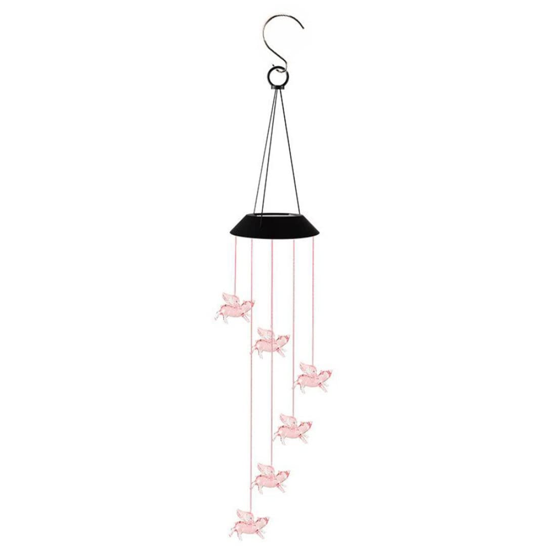 Carillon de vent solaire LED idée cadeau originale pour illuminer un balcon triste