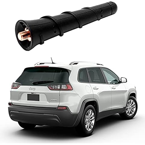 BASIKER 3.2 Inch Antenna for 2011-2025 Jeep Cherokee Grand Cherokee Compass Renegade, Dodge Journey Avenger Durango Dart Chrysler 200, Fiat 500, Car Roof Antenna, 68297936AA 5091100AA 5091100AB Cover