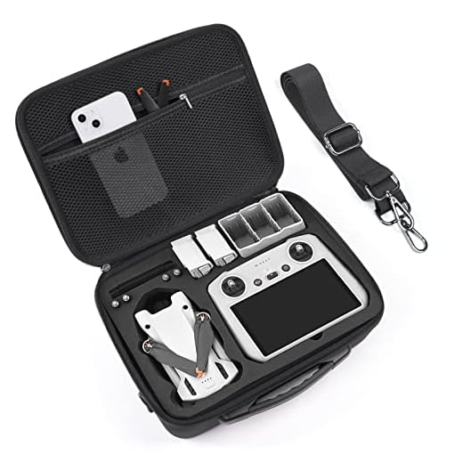 Ainiv Housse de Transport pour DJI Mini 3 Pro, Étui de Voyage Étanche EVA Sac de Rangement pour DJI Mini 3 Pro Drone et DJI RC/DJI RC N1 Télécommande et Accessoires (Drone et Accessoires Non Inclus)