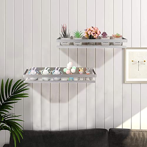 Ownmy 2Pcs 16 Inch Shower Shelf Bathroom Inside Shower Caddy Stainless Steel Shower Racks Shower Baskets, Metal Kitchen Organizer Racks Floating Shelves Wall Mount Rectangular Corner Shower Shelves #TOP6