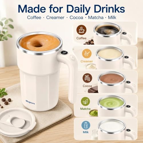 Taza automática mezcladora 12.5 oz acero inoxidable miniatura 3
